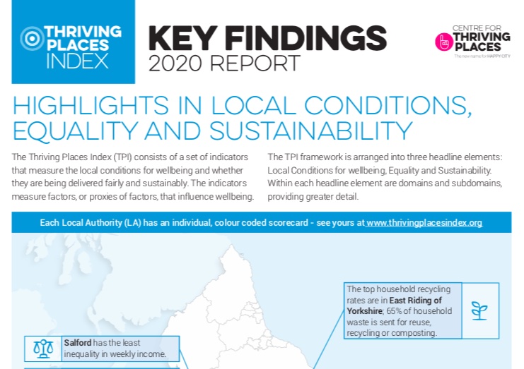 Thriving Places Index 2020 Key Findings