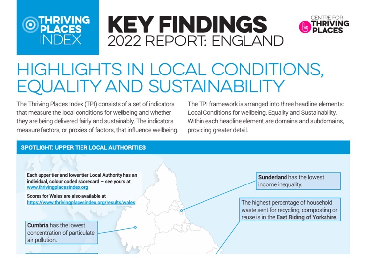 Thriving Places Index 2021 Key Findings